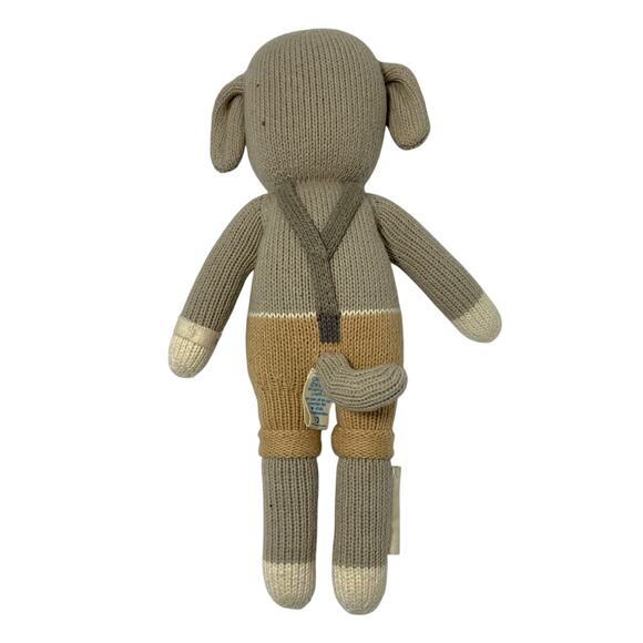 Cuddle Kind Noah the Dog Stuffed Animal Little 13" Hand Knit Doll Peru - Picture 2 of 5